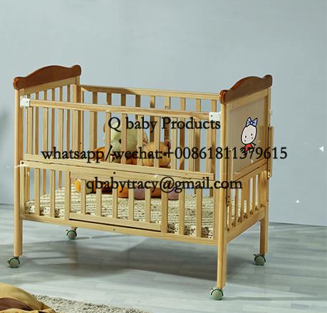 WOODED BABY CRIB 239