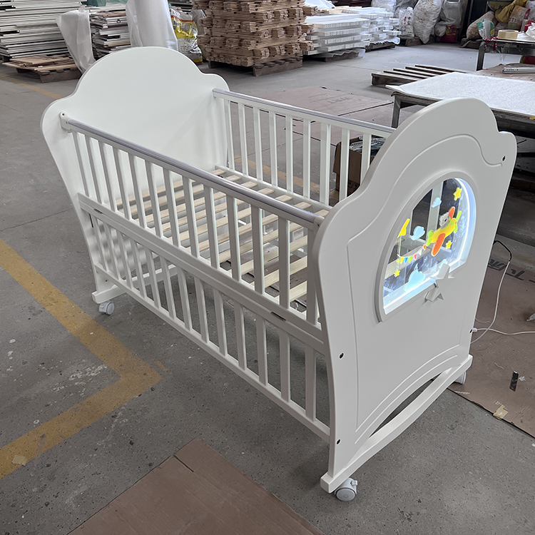 wooden baby crib QR-26