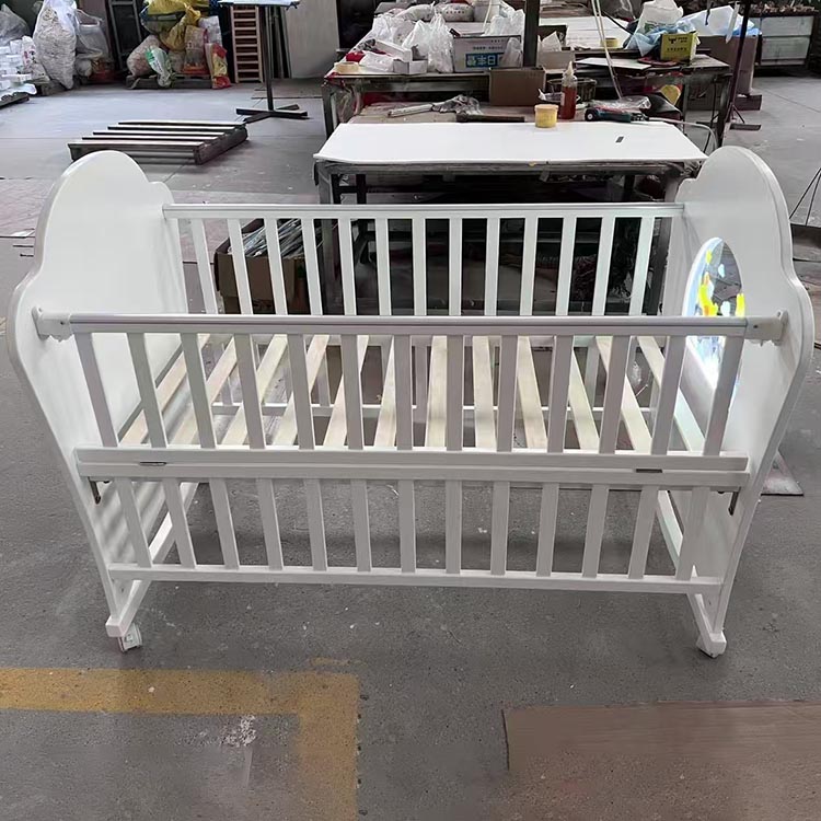 wooden baby crib QR-26