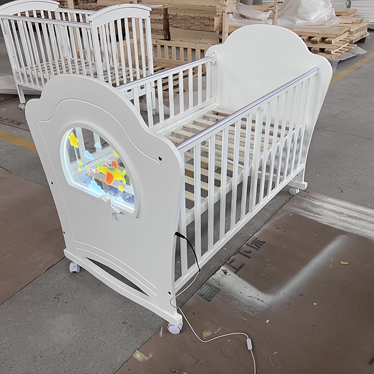 wooden baby crib QR-26