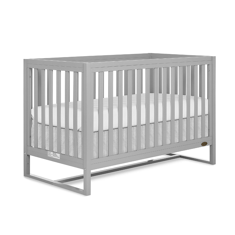 Full size crib F-140 - grey&white