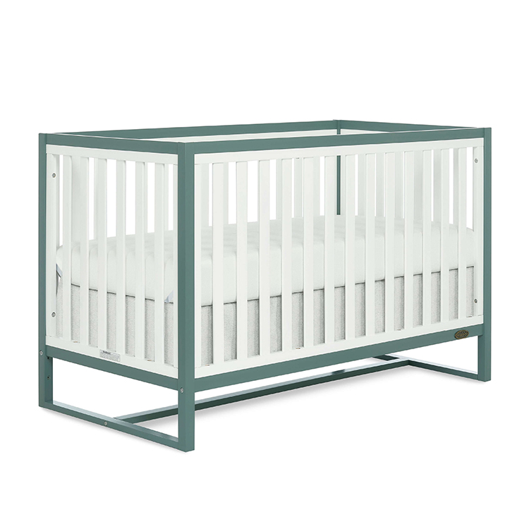 Full size crib F-140 - grey&white