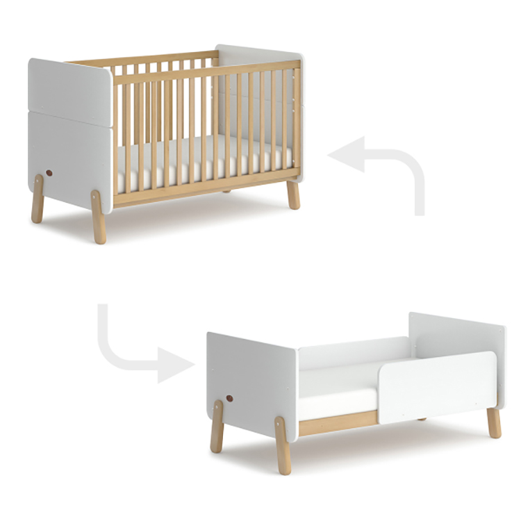 wooden baby crib QR-03