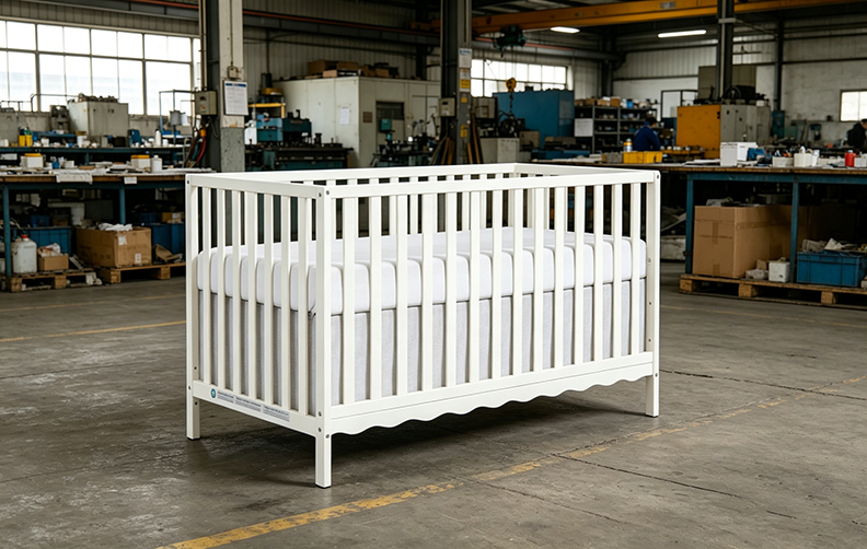 wooden baby crib 6591X